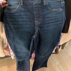 SPANX Dark Blue Women's Straight Leg Jeans